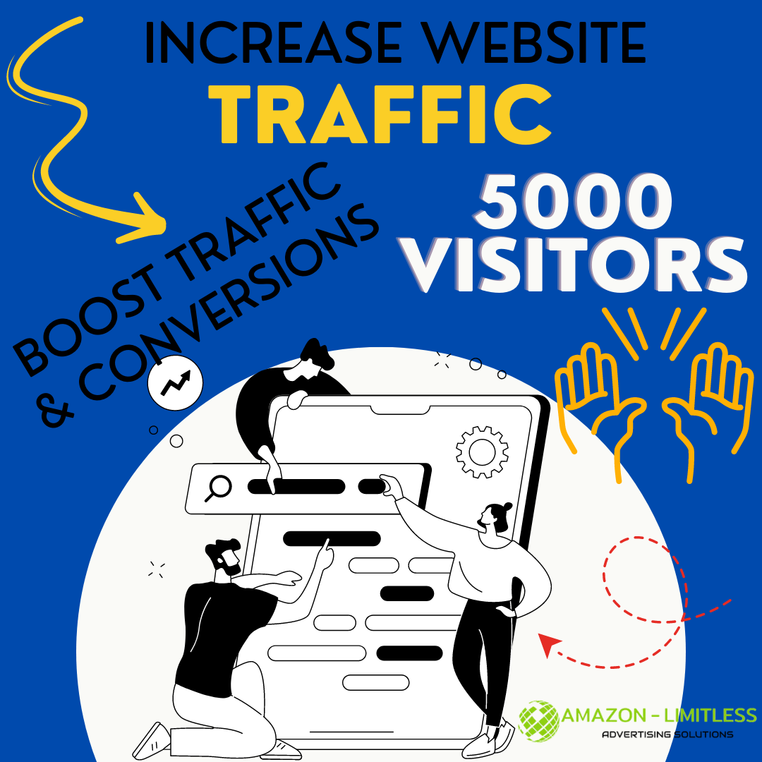 Boost Website Traffic & Conversions -5,000 Visitors 160+ Daily Visitors