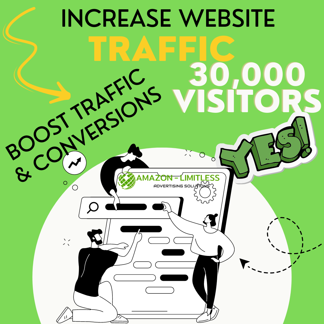 Boost Website Traffic & Conversions -30,000 Visitors 1000+ Daily Visitors