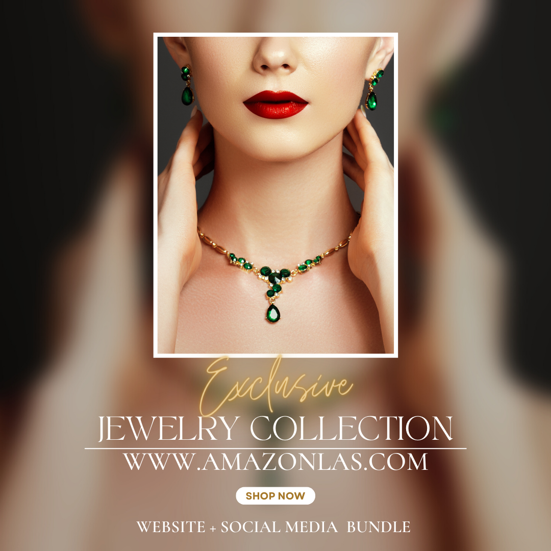 Jewelry Website+Social Media Bundle +Bonus